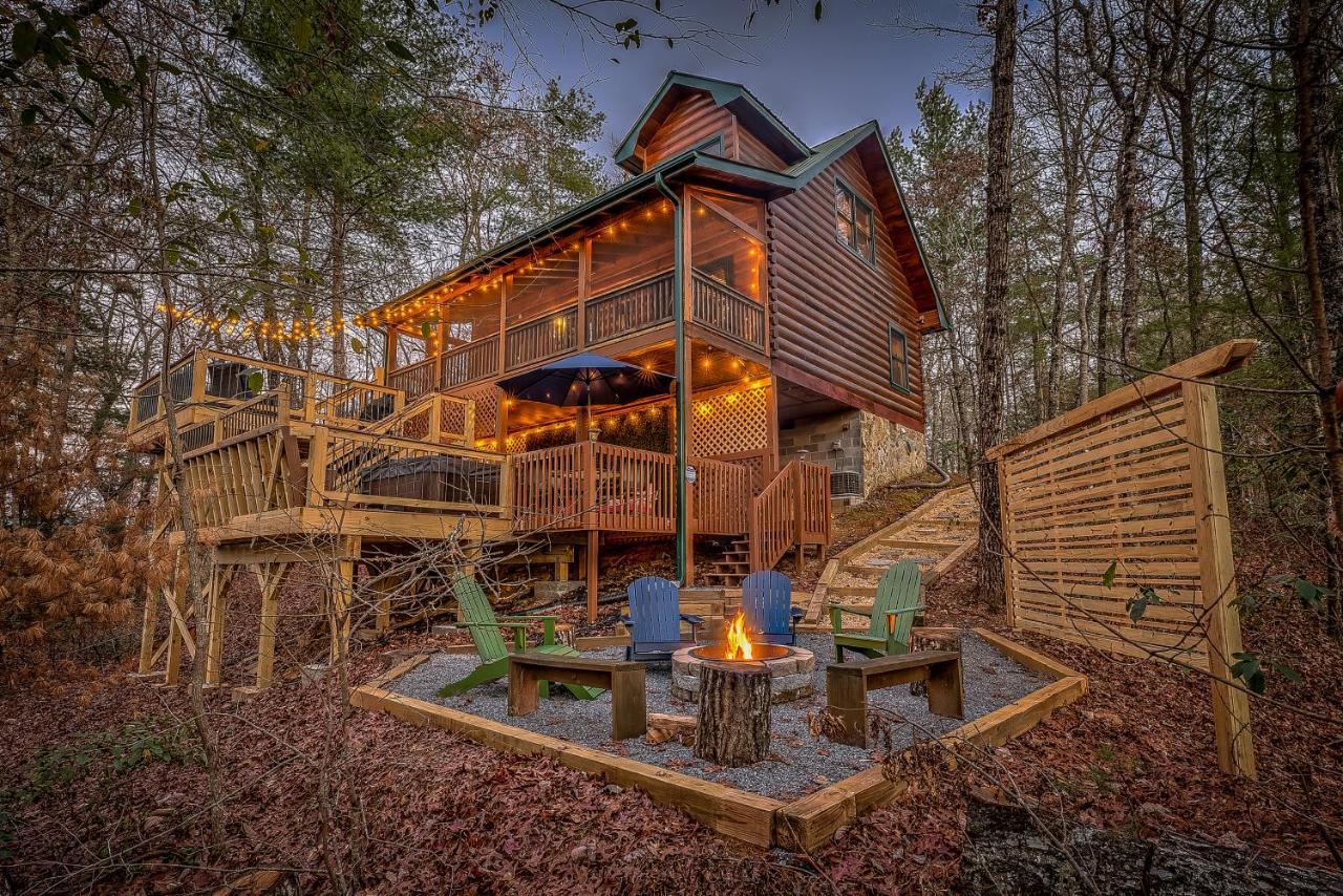Golden Eagle Ga Cabin - Hot Tub, Firepit & Fast Wifi บลูริดจ์ ภายนอก รูปภาพ